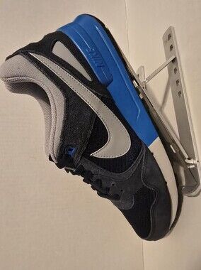 Nike Navy + Blue Suede Running Shoes with Grey Swoosh